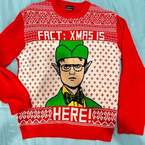 New, No tags, never worn-Super cute The Office Dwight Schrute “ugly sweater!”